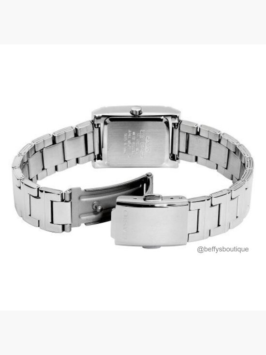 Quartz Square Silver Watch with White Dial main image 6